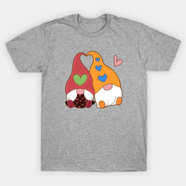 Gnome Love T-Shirt by AlondraHanley